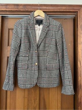 J.Crew Glen Plaid School Boy Wool Blazer